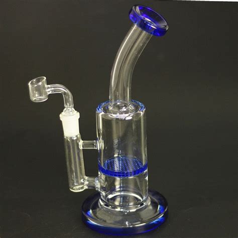 2020 Glass Bong Dab Rig Water Pipes 8 Tall 5mm Thick Bowl Quartz Banger