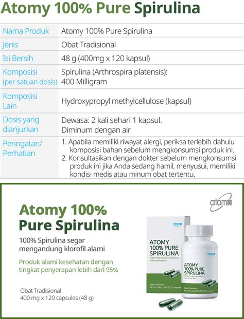 Atomy Pure Spirulina Atomy Indonesia