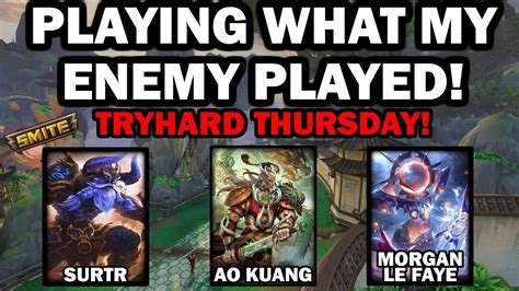 Tryhard Thursday But I Play What My Enemy Did Season 10 Masters Ranked 1v1 Duel Smite Youtube