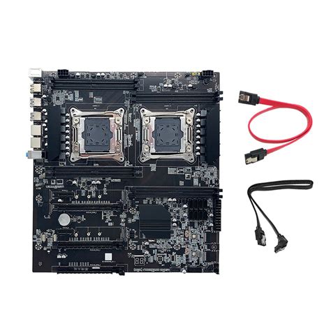 X Dual Socket Mining Motherboard With Xsata Cable India Ubuy