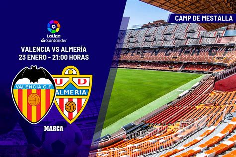 Laliga Santander Valencia Almería Horario Canal Y Dónde Ver En Tv