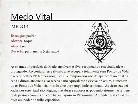 Homebrew Ritual De Ordem Paranormal Rpg Em Livro Rpg Rpg Ritual