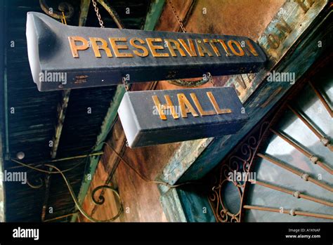 Louisiana Preservation Hall jazz club Stock Photo - Alamy