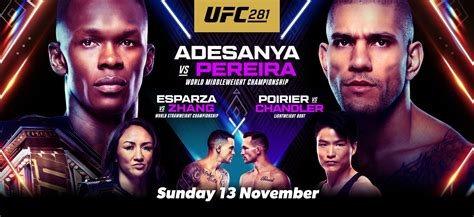 Ufc Adesanya Vs Pereira Live On Kayo Ppv