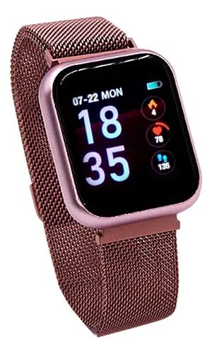 Rel Gio Smart Watch Batimento Card Aco Duas Pulseiras T Cor Da Caixa