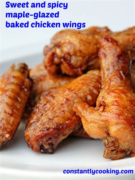 Maple Glazed Baked Chicken Wings Baked Chicken Wings Chicken Wings