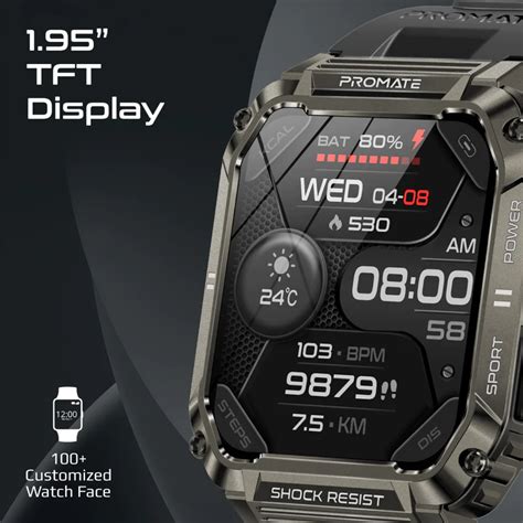 Promate Xwatch S With Bluetooth Calling Inch Nits Display