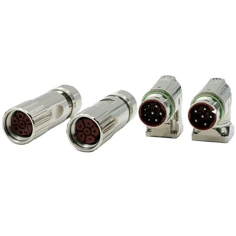 M23 M923 Connector 6 Pin 8 Pin Cores Female Or Male Connector Servo