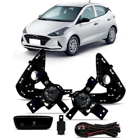 Kit Farol De Milha Completo Hyundai Hb20 2020 21 Em Diante Auxiliar