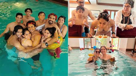 Viral Photos Of The Week Ira Khans Pool Party With Aamir Khan Reena