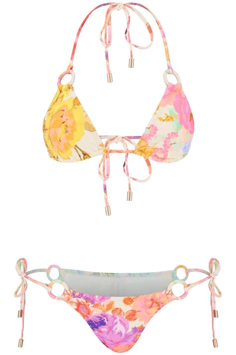 Zimmermann Raie Ring Bikini Set Multicolor Editorialist