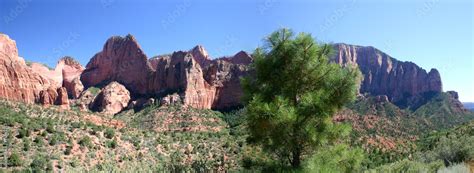 Zion Nationalpark Panorama Stock Photo | Adobe Stock