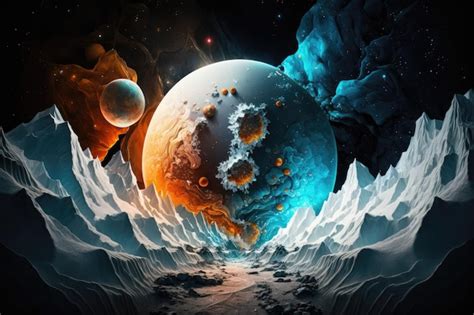 Premium Photo Space Planets Spectacular Sci Fi Background Beautiful