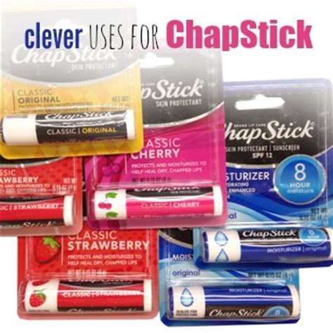 13 Clever Uses for Chapstick - One Crazy Mom