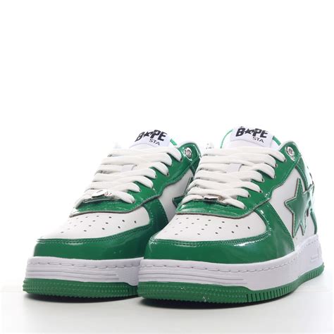 A Bathing Ape Bape Sta Patent Leather Green White [ty 1388] 89 99 Outlets247 Cn