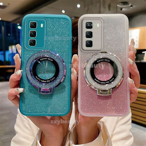 Infinix Hot Pro Plus G G Case Bling Bling Ring Holder Casing For Hot Pro Pro