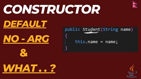 Constructors In Java Fully Explained YouTube