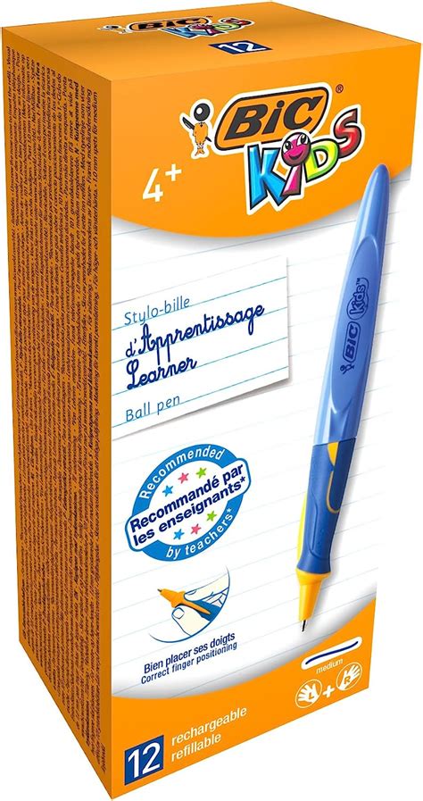 Bic Kids Stylos Ergonomiques Dapprentissage Rétractables Pointe