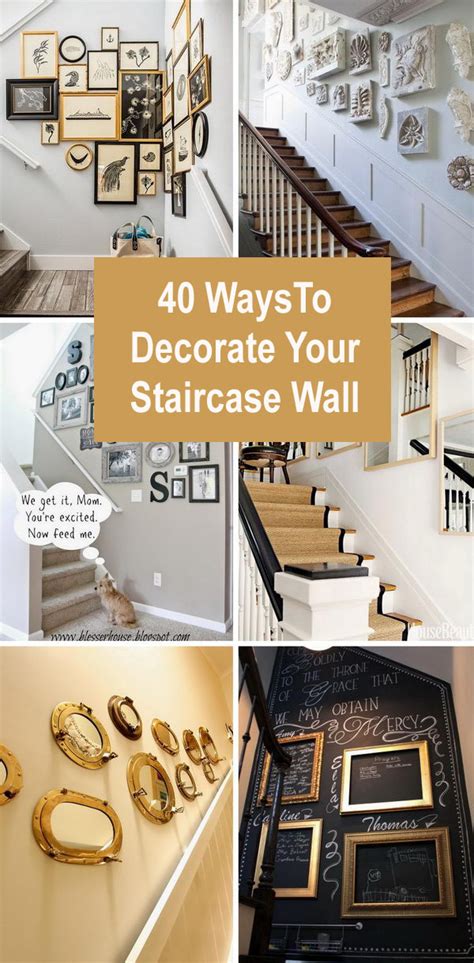 ways  decorate  staircase wall