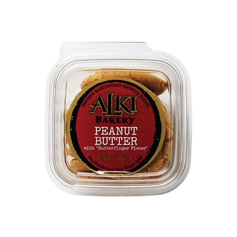 Alki Bakery Peanut Butter Cookie Tub 8 5 Oz Smith Brothers Farms