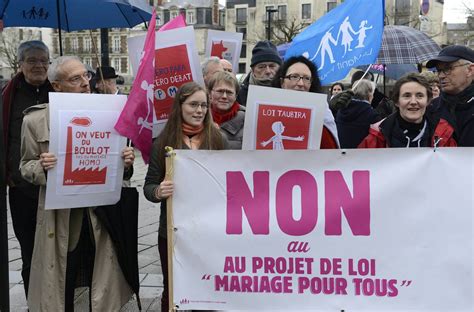 Soci T Les Opposants Au Mariage Gay Veulent Remobiliser