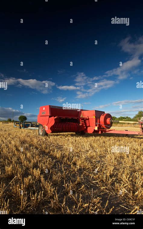 Massey Ferguson 224 Baler UK Stock Photo Alamy