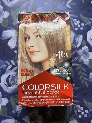 NEW Revlon Colorsilk Beautiful Color 60 Dark Ash Blonde 1 Kit EBay