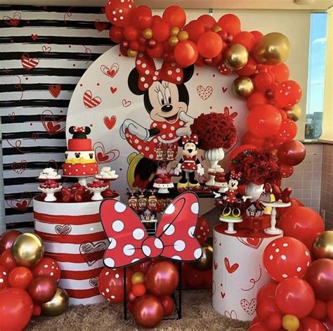 Arriba 99 Images Centros De Mesa De Minnie Rosa Con Globos Viaterra Mx