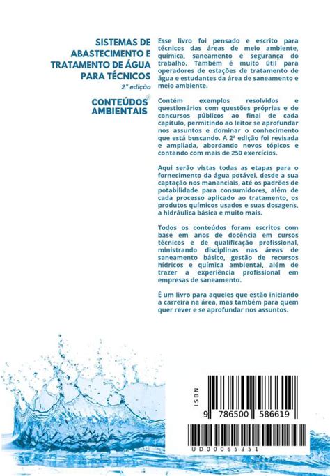 Sistemas de Abastecimento e Tratamento de Água para Técnicos Loja Uiclap