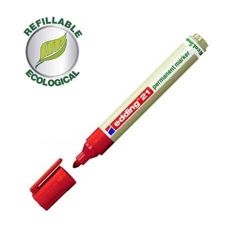 Rotulador Edding Permanente Ecoline 21 Rojo Ref 21002 PMC