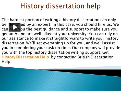 Ppt History Dissertation Help Powerpoint Presentation Free To