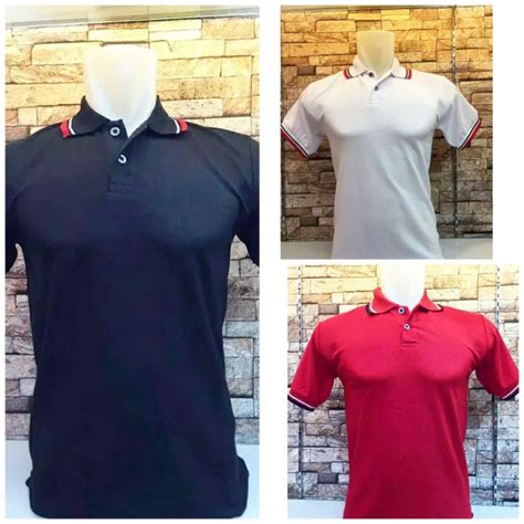 Jual KAOS POLO HITAM LIST - POLO SHIRT HITAM POLOS - KAOS POLO KERAH