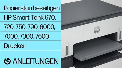 Papierstau Beseitigen HP Smart Tank 670 720 750 790 6000 7000