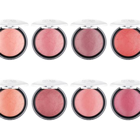 Essence Pure Nude Baked Blush Swatches X8