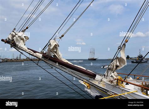 Den Helder Netherlands July 2 2023 The Rigging Of Old Sailing Ships