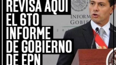 El To Informe De Gobierno De Epn La Silla Rota