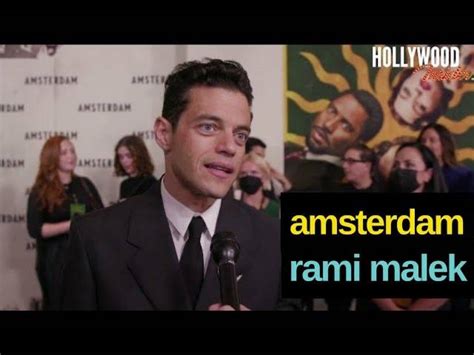 Video: Red Carpet Revelations with Rami Malek | ‘Amsterdam’ Premiere ...