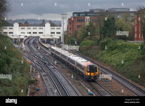 South West Trains Class 444 Train 444015 Departing From Surbiton Railway Station On The Busy