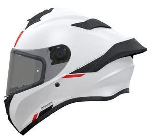 Casco Mt Ff B Targo S Solid A Blanco Perla Brillo D S Moto