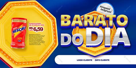 Post Banner Supermercado Barato Todo Dia Produto Social Media Psd