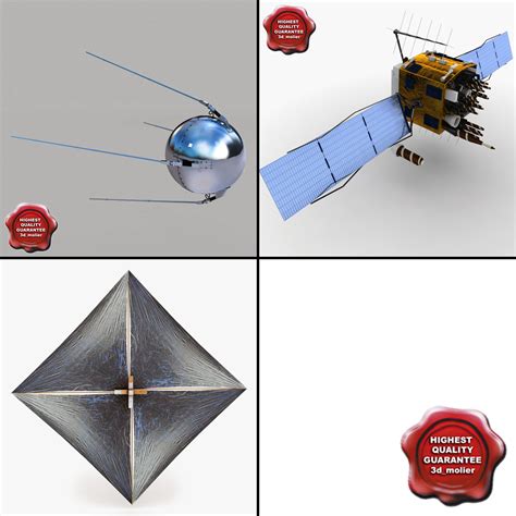 satellites gps navstar 3d model