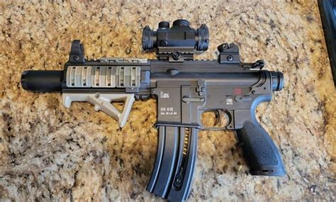 Anyone have an HK416 pistol that they outfitted with SBPDW? : r/ar15