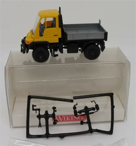 WIKING HO 1 87 CAMION MB MERCEDES UNIMOG U 400 Jaune 3720133 In Box