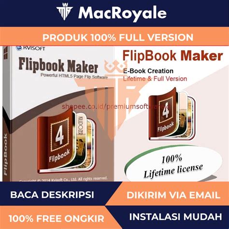 Jual Kvisoft Flipbook Maker Pro Lifetime Terbaru Buat E Book Dan