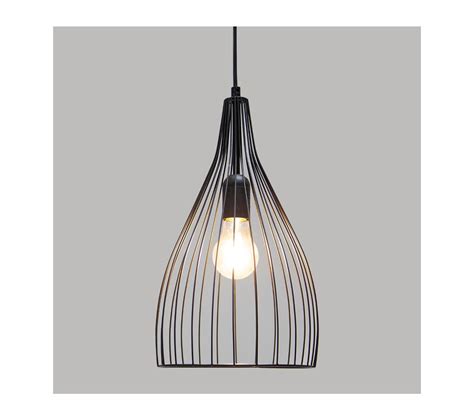 Luminaire Suspension En Métal Filaire Noir D 19 5 Cm Lustre