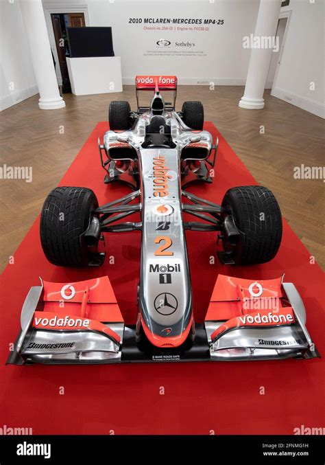 Editorial Use Only Lewis Hamiltons 2010 Mclaren Mercedes Mp4 25a