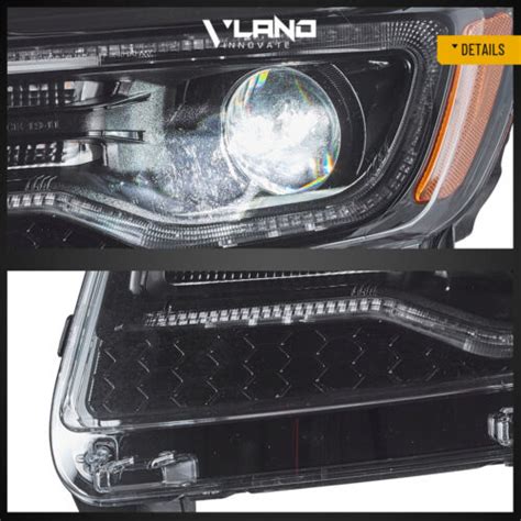 Vland Full Led Headlights For Jeep Grand Cherokee W Blue