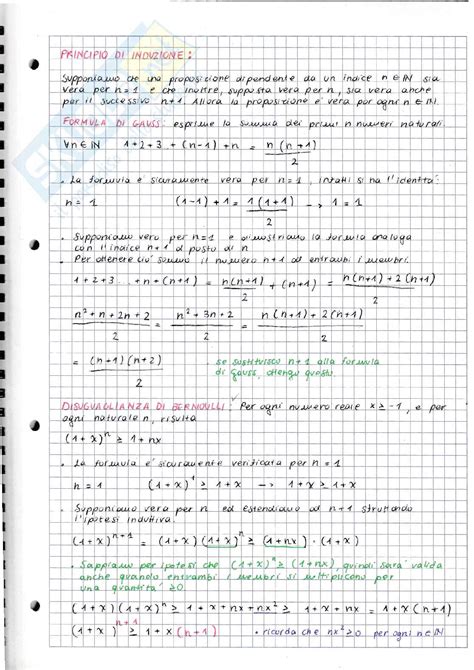 Appunti Di Analisi Matematica Teoria E Spiegazione