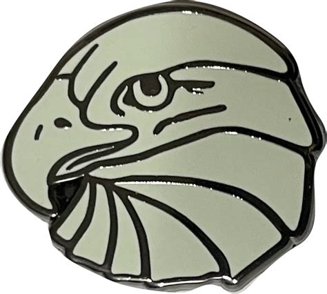 Eagle Face Antique Silver Metal Lapel Pin Eagle Eye Leadership At Rs