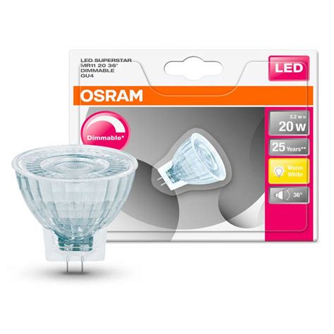 Osram LED Leuchtmittel Glas Reflektor Superstar MR11 3 2W 20W GU4 1